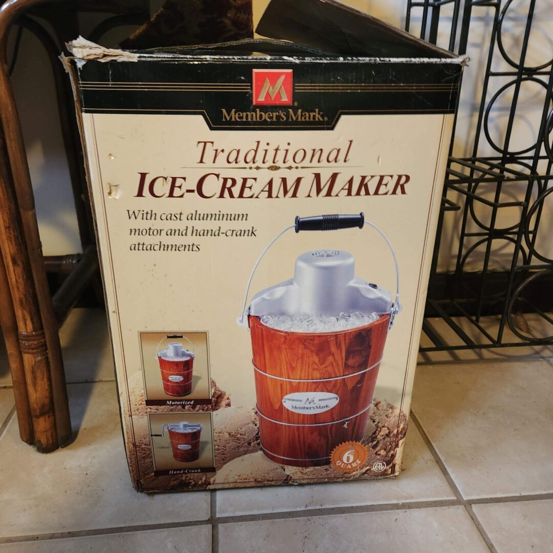 A Vintage Ice Cream Maker in a Box